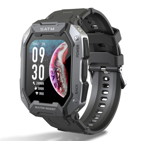 New Rugged IP68 Water-Resistant Fitness Tracker Outdoors Sports Smart Watch For Android IOS