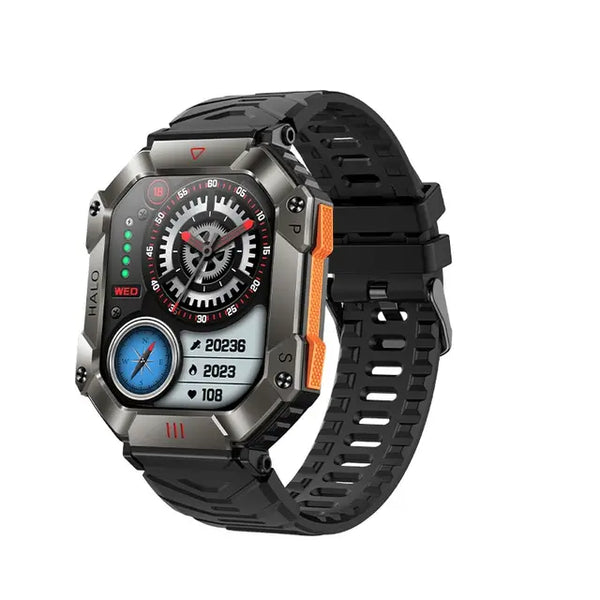 New Multi-Sport Outdoor Rugged Fitness Tracker Men's Smart Watch With Compass For Android IOS