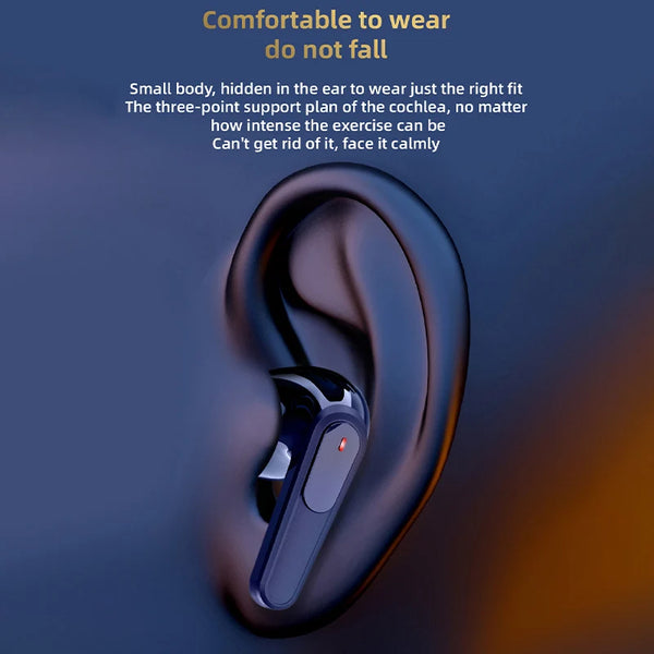 New True Wireless Bluetooth Headset Earphones With Microphone For Workout Gaming