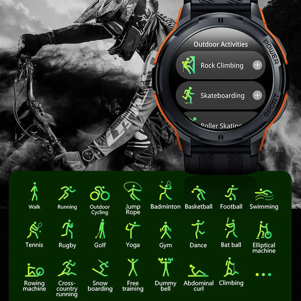 New 1.43 AMOLED Screen Sports Fitness Tracker Smart Watch With Bluetooth Calling