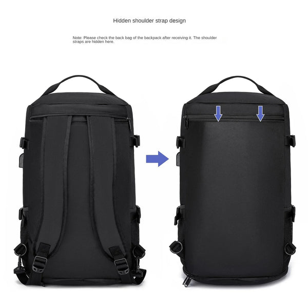 New Multifunctional Mountaineer Outdoors Fitness Travel Backpack USB Charging Laptop Bag