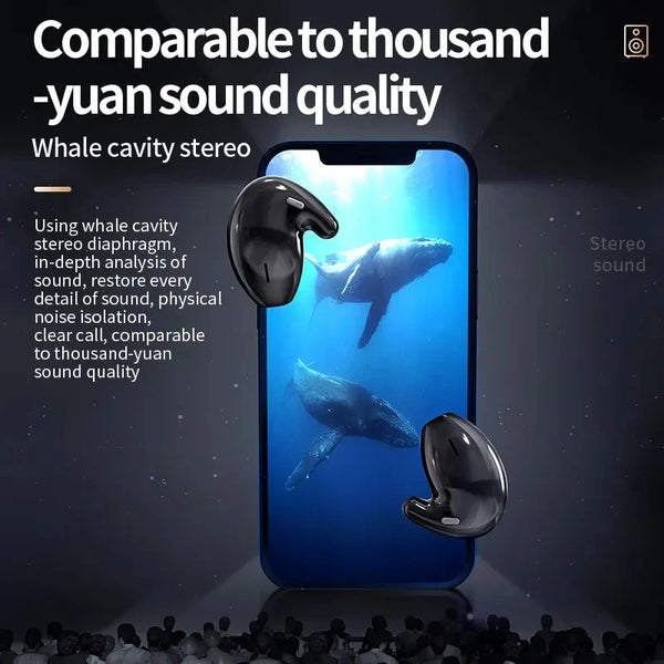 New Super Lightweight Wireless Bluetooth 5.3 Comfy Headphone Earbuds With Touch Control