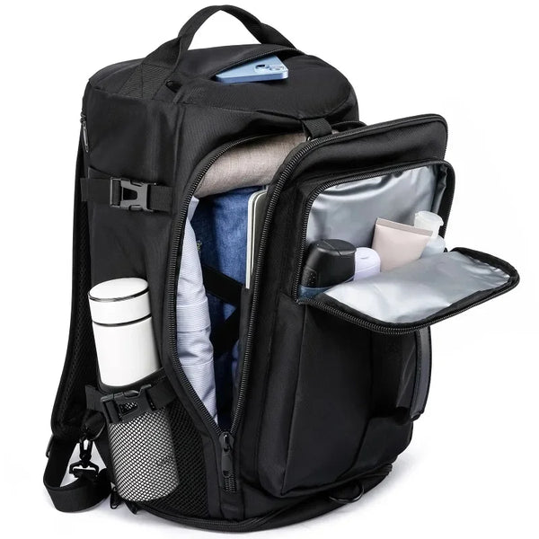 New Multifunctional Mountaineer Outdoors Fitness Travel Backpack USB Charging Laptop Bag