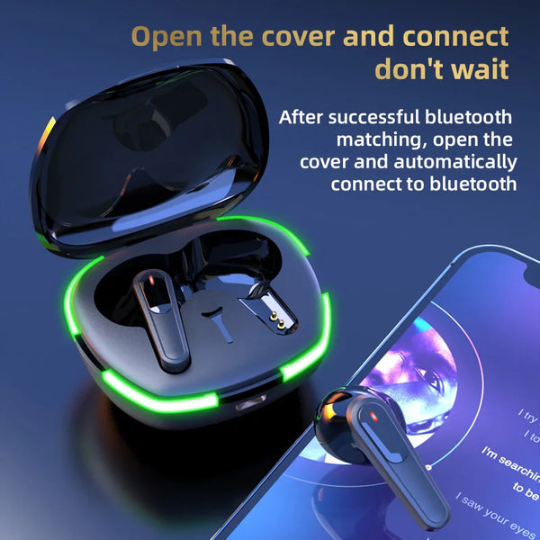 New True Wireless Bluetooth Headset Earphones With Microphone For Workout Gaming