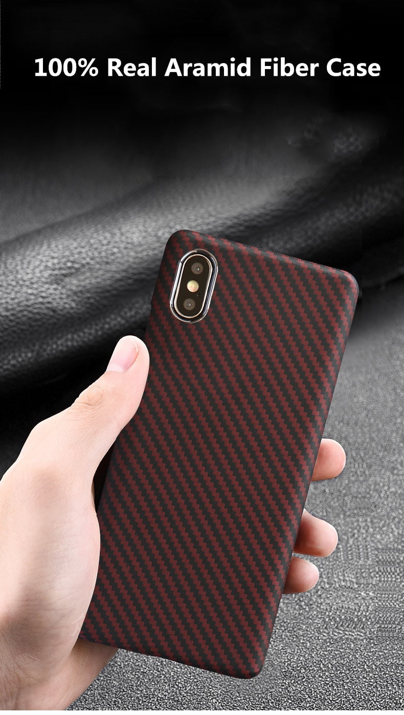 Carbon Fiber iPhone X Case - Aramid