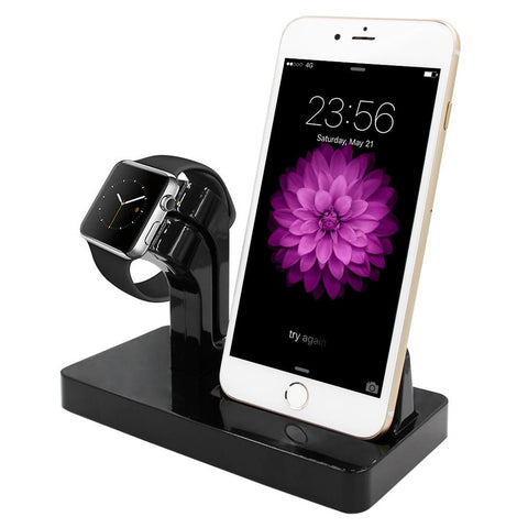 New Desktop Angled Stand Holder Bracket Cradle Charger Dock Station for iPhone iWatch