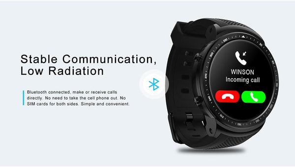 New 3G GPS WIFI Android 5.1 Quad Core 2.0 MP Camera Heart Rate Monitor Smartwatch For Android iPhones