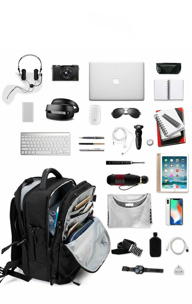New Smart USB Backpack Men Travel Pack Bag Male Luggage Business Rucks